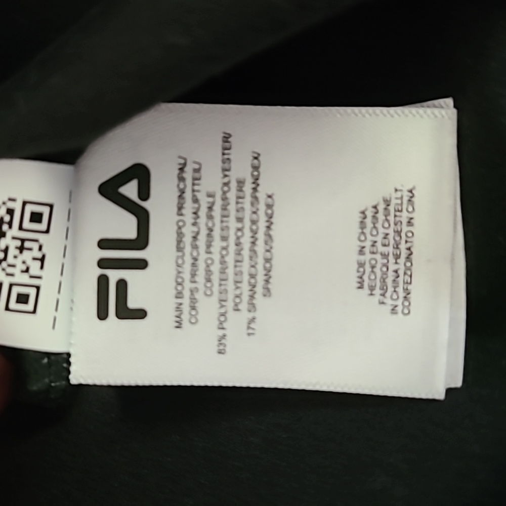 FILA BRAND WOMENS BLACK TRAINING CROP PANTS SIZE XL - Picture 5 of 11